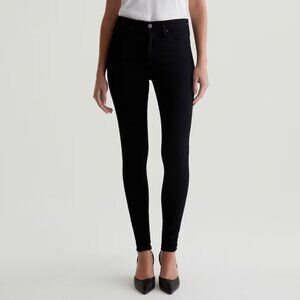 AG Farrah Skinny High-Rise Jeans Super Black Size 31 Stretchy